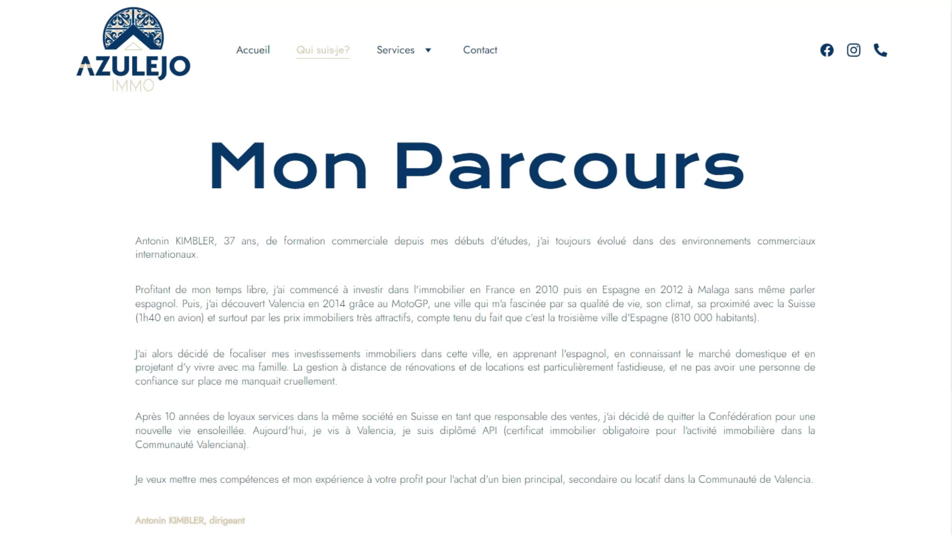 Azulejo Immo About Page