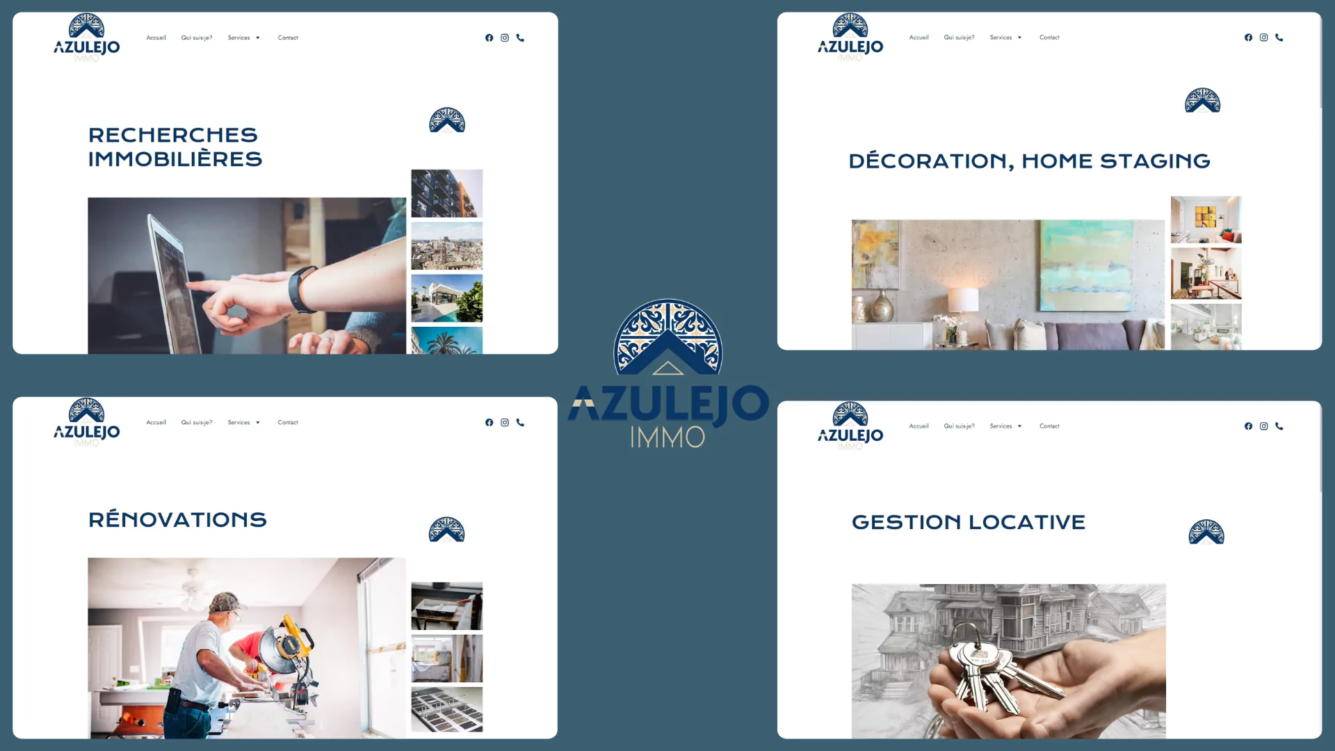 Azulejo Immo Services Page